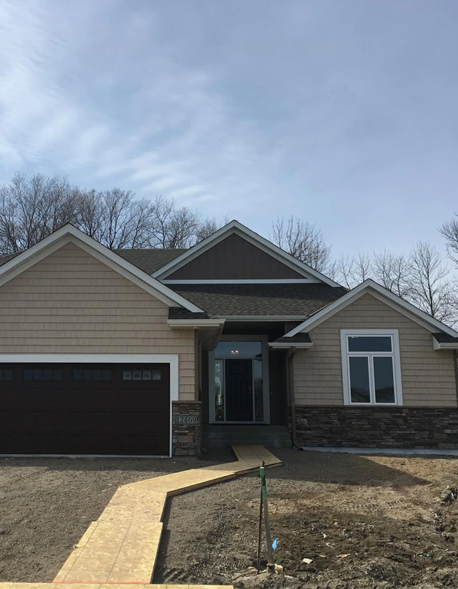 Completed rambler exterior by Christian Builders & Remodelers